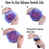 Ελαστικά Καλύμματα Καπάκια Σιλικόνης – Silicone Stretch Lids 7