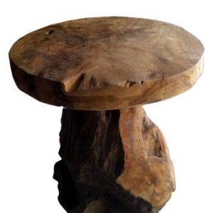 Βοηθητικό Τραπέζι - σκαμπό από Ρίζες Δέντρων
