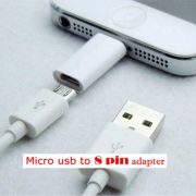 micro usb to 8 pin